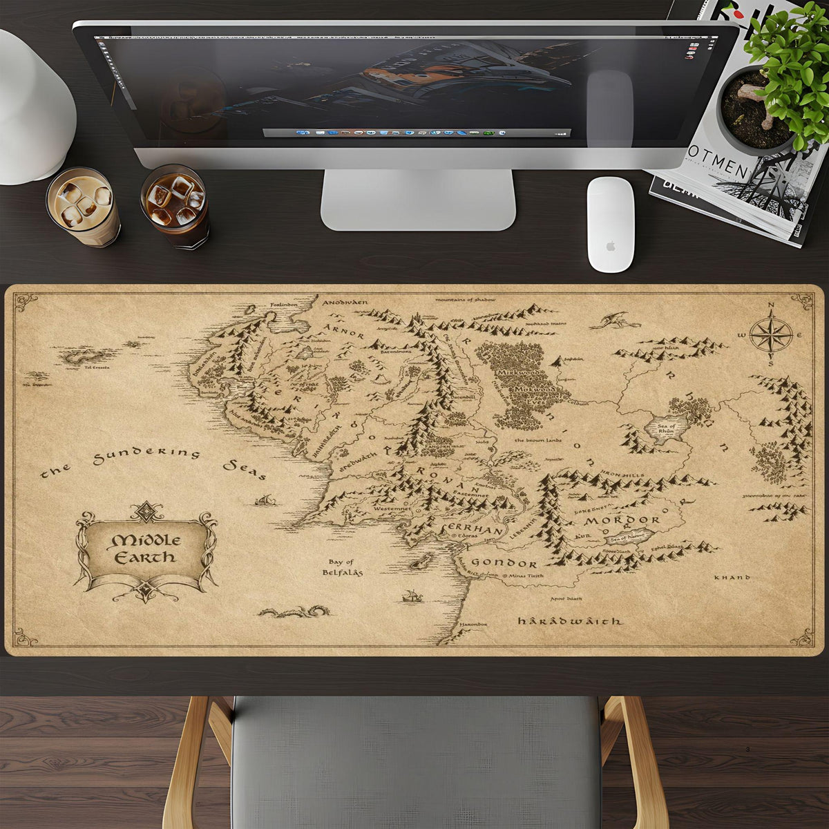 Middle Earth Desk Pad - HEYITSTRENDY