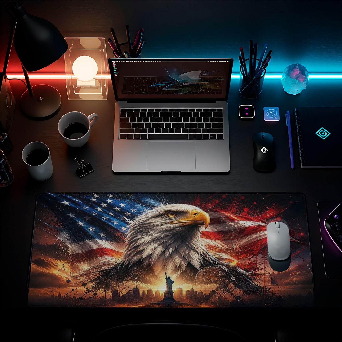 NYC Eagle Flag Desk Pad - HEYITSTRENDY