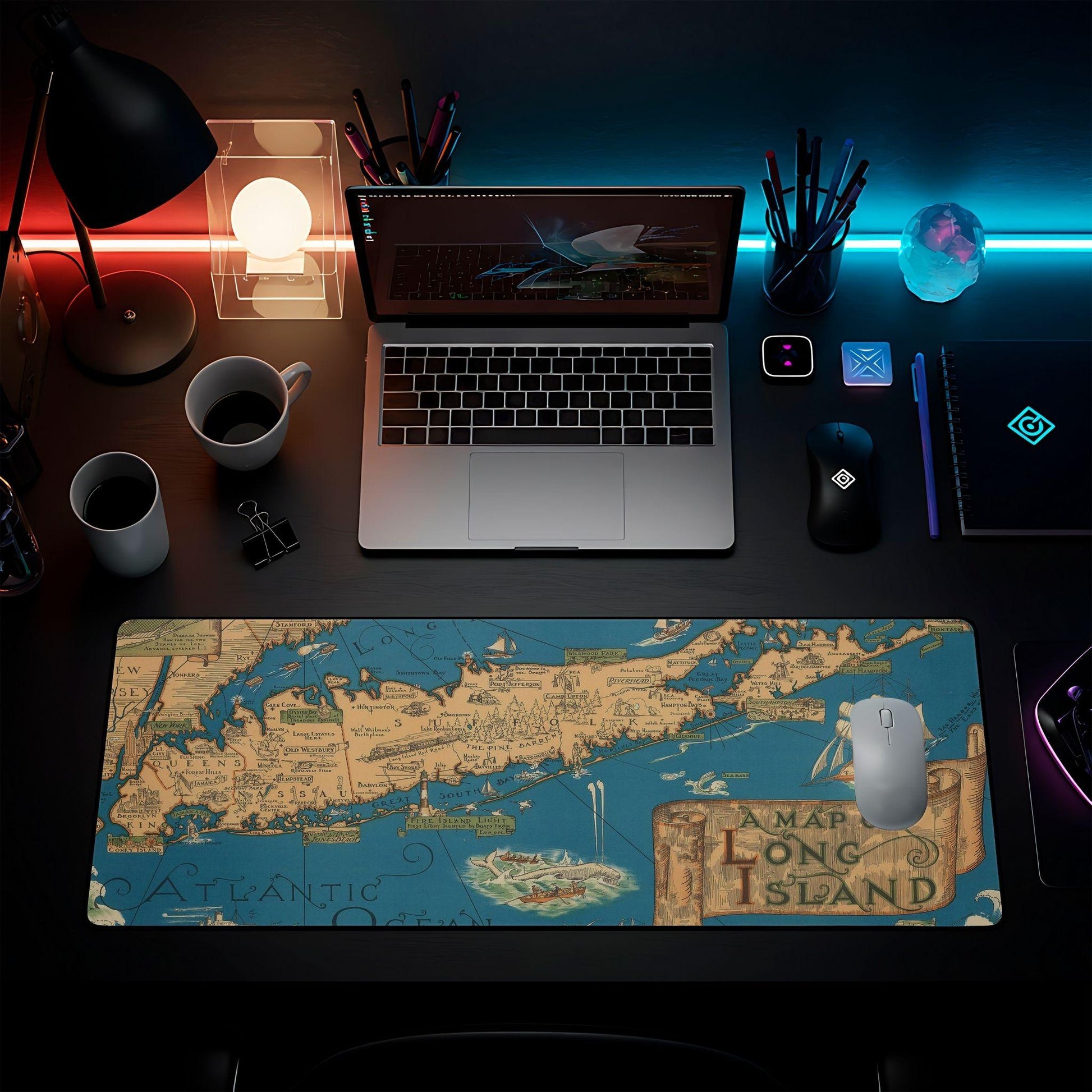 Old Map Drawing of Long Island - HEYITSTRENDY