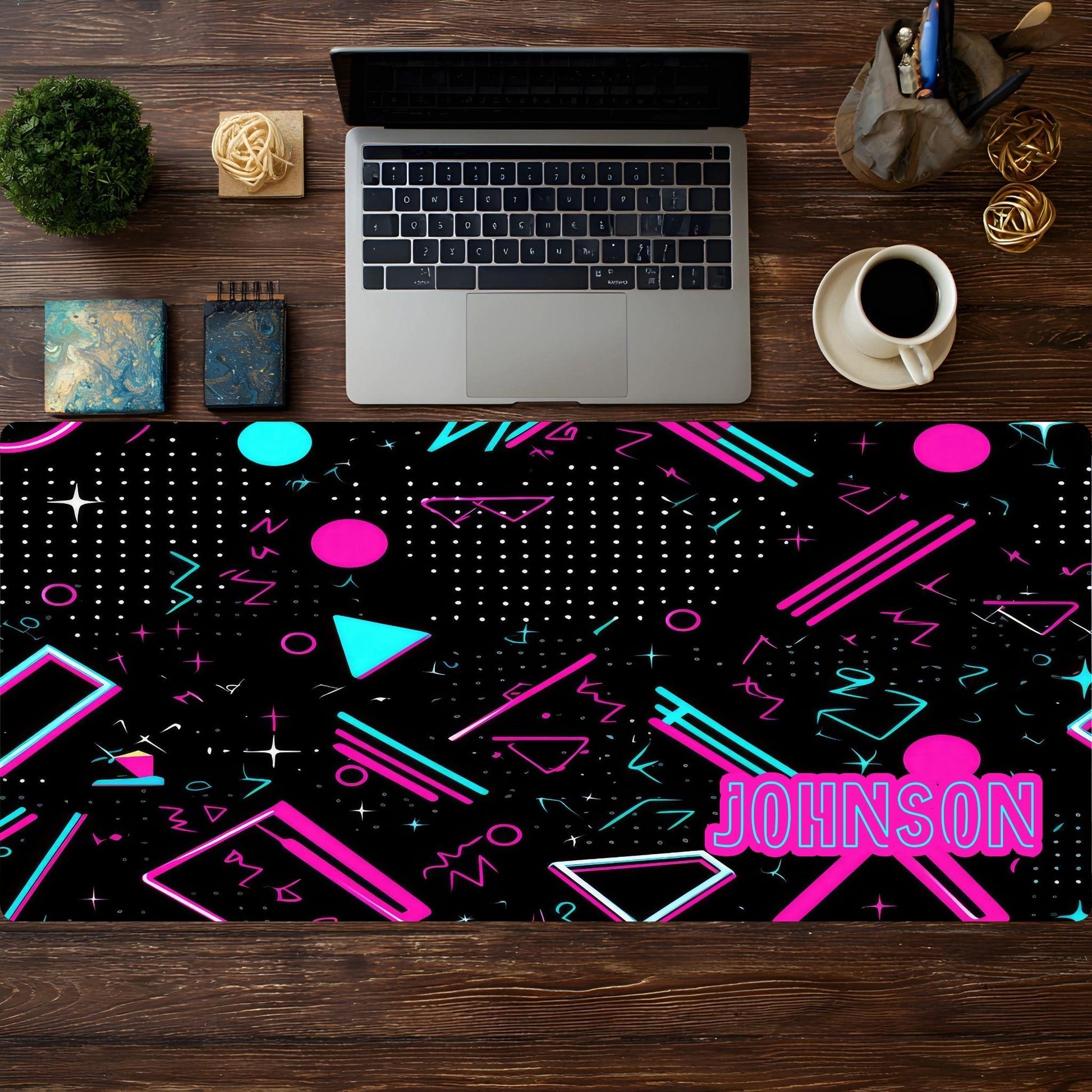 Personalized 80's Desk Pad - HEYITSTRENDY