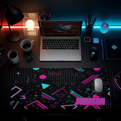 Personalized 80's Desk Pad - HEYITSTRENDY