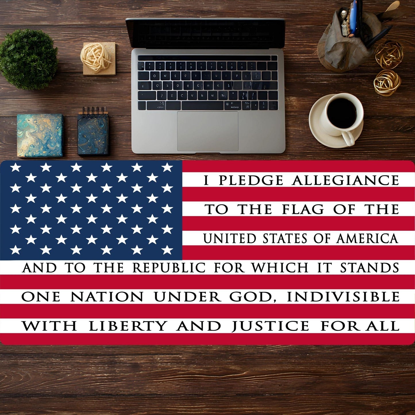 Pledge Allegiance USA Flag Desk Pad - HEYITSTRENDY