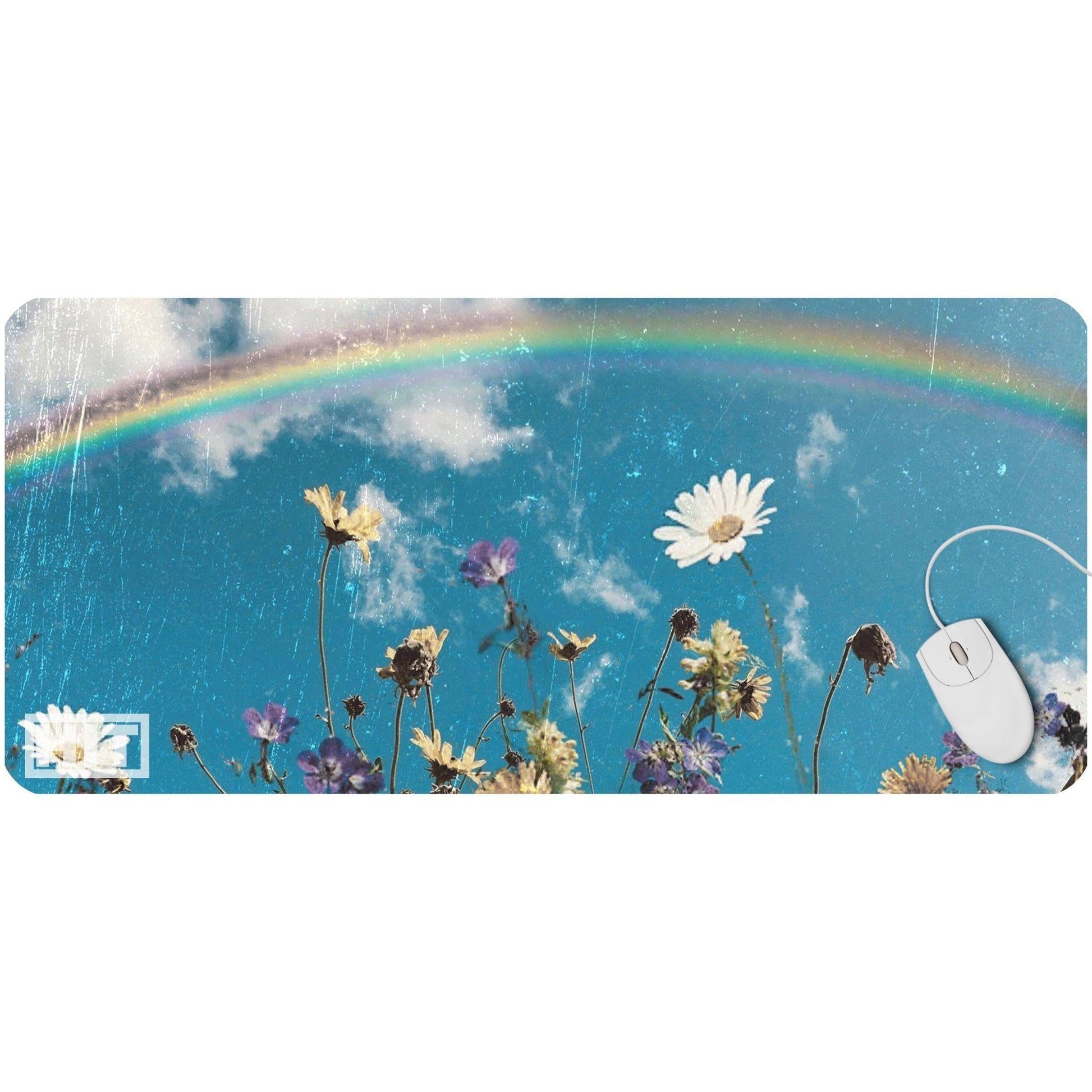 Rainbow and Flowers Scene - HEYITSTRENDY