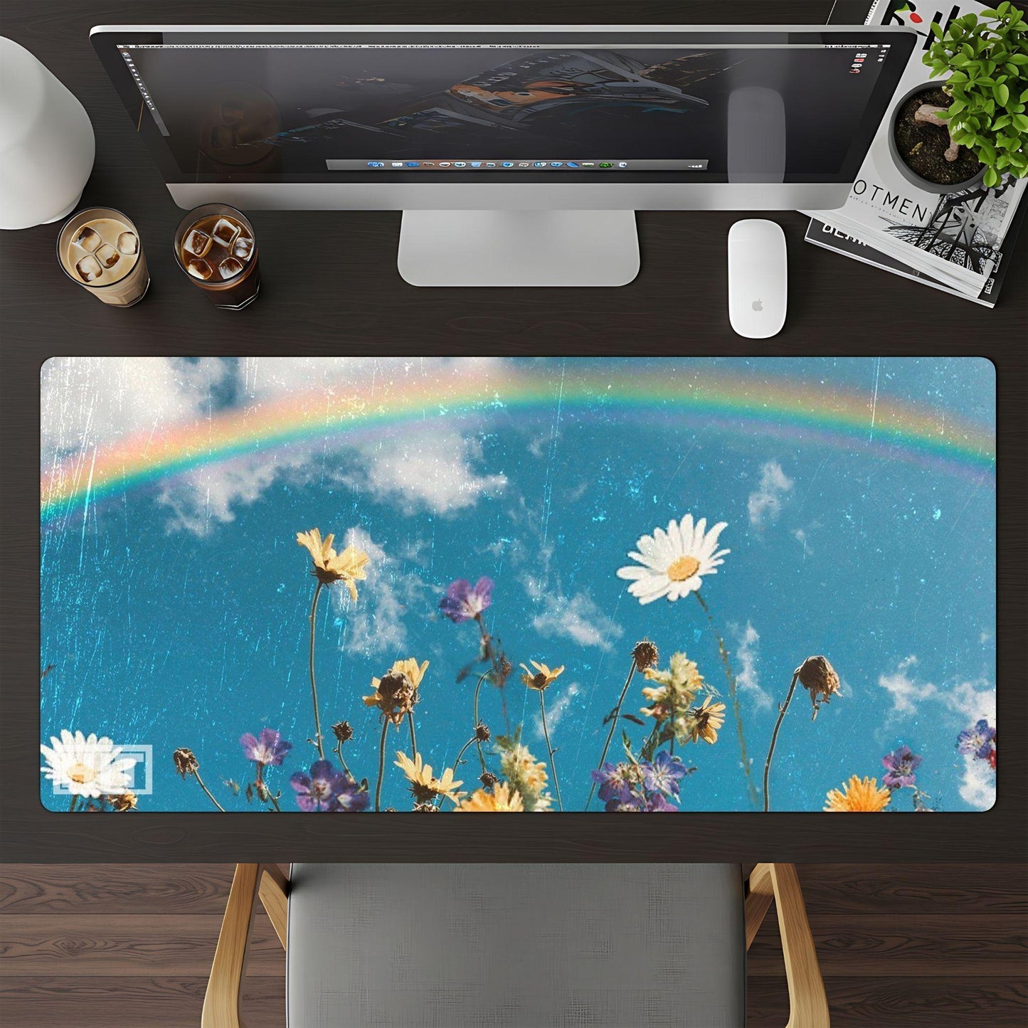 Rainbow and Flowers Scene - HEYITSTRENDY