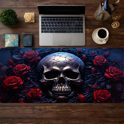 Skull and Roses Desk Pad - HEYITSTRENDY