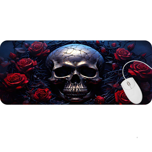 Skull and Roses Desk Pad - HEYITSTRENDY