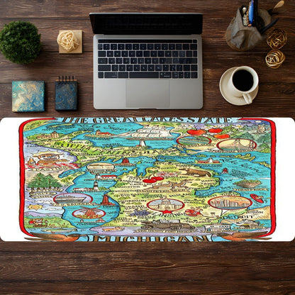 The Great Lakes Michigan Map Drawing - HEYITSTRENDY