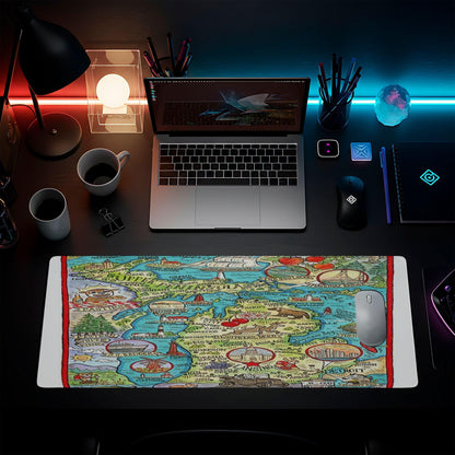 The Great Lakes Michigan Map Drawing - HEYITSTRENDY