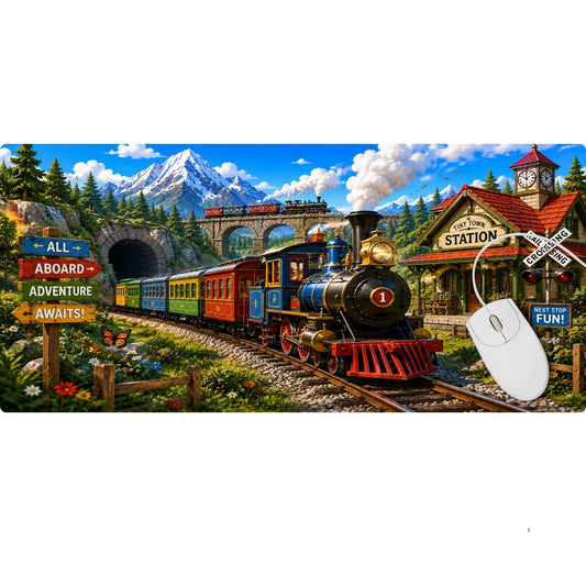 The Tiny Train Station Desk Pad - HEYITSTRENDY