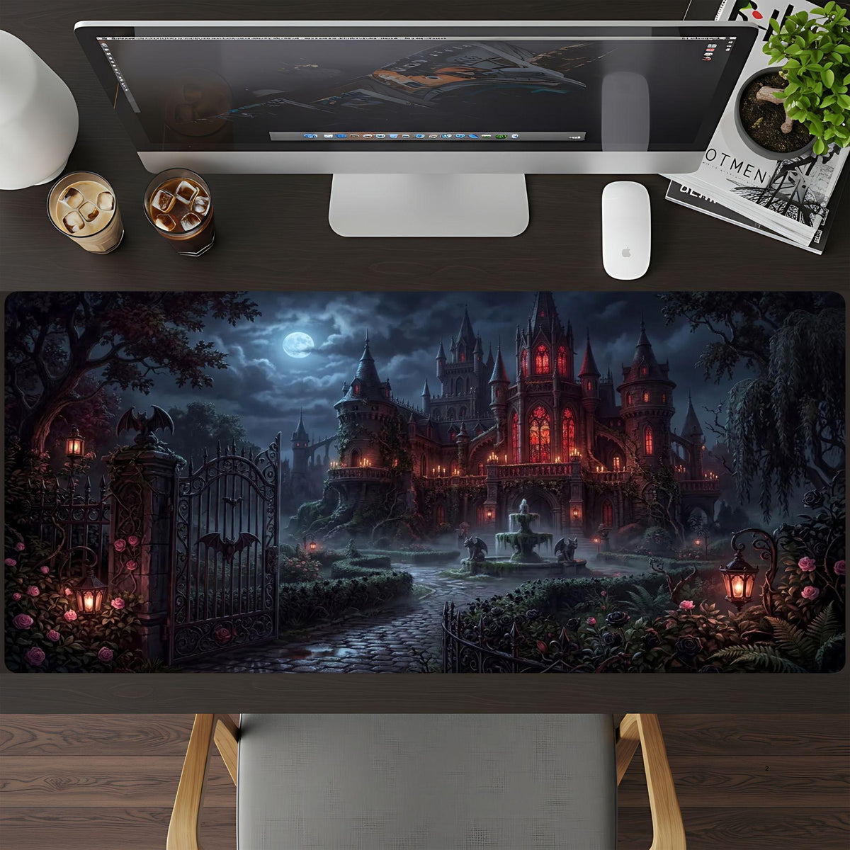 The Vampire Castle Desk Pad - HEYITSTRENDY