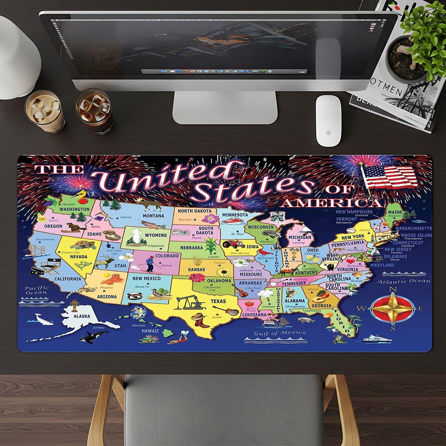 USA MAP Drawing - HEYITSTRENDY