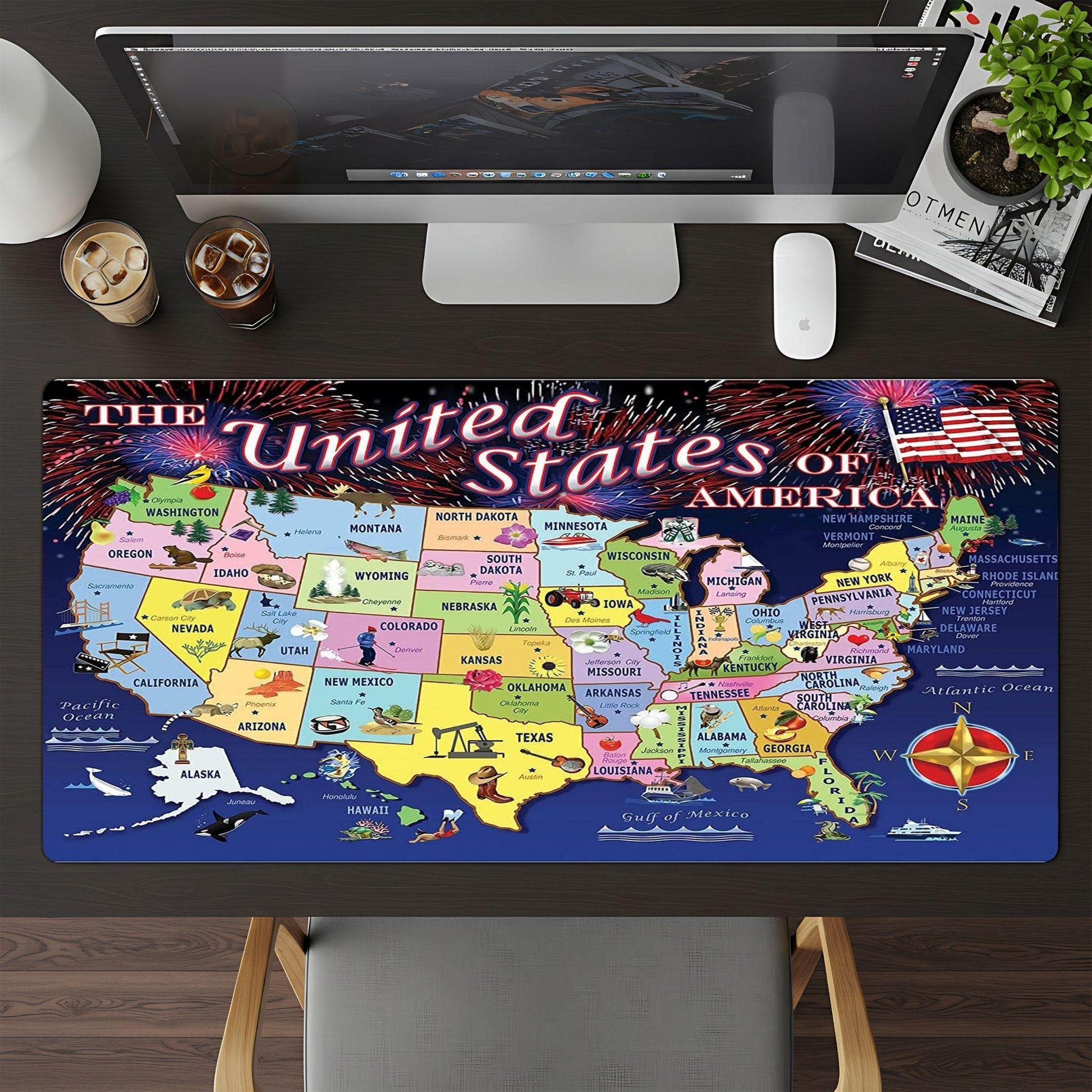 USA MAP Drawing - HEYITSTRENDY