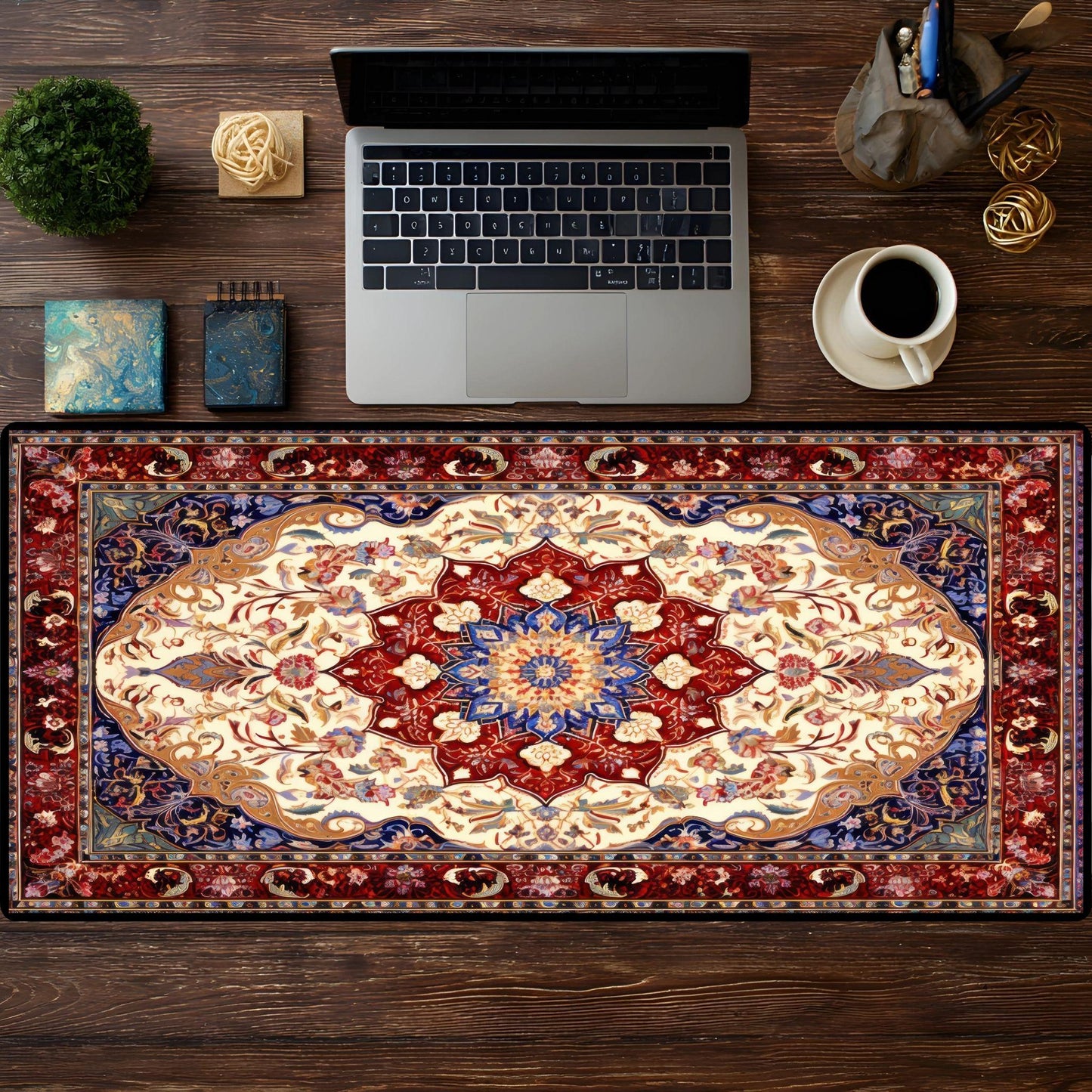 Watercolor Persian Rug Desk Pad - HEYITSTRENDY