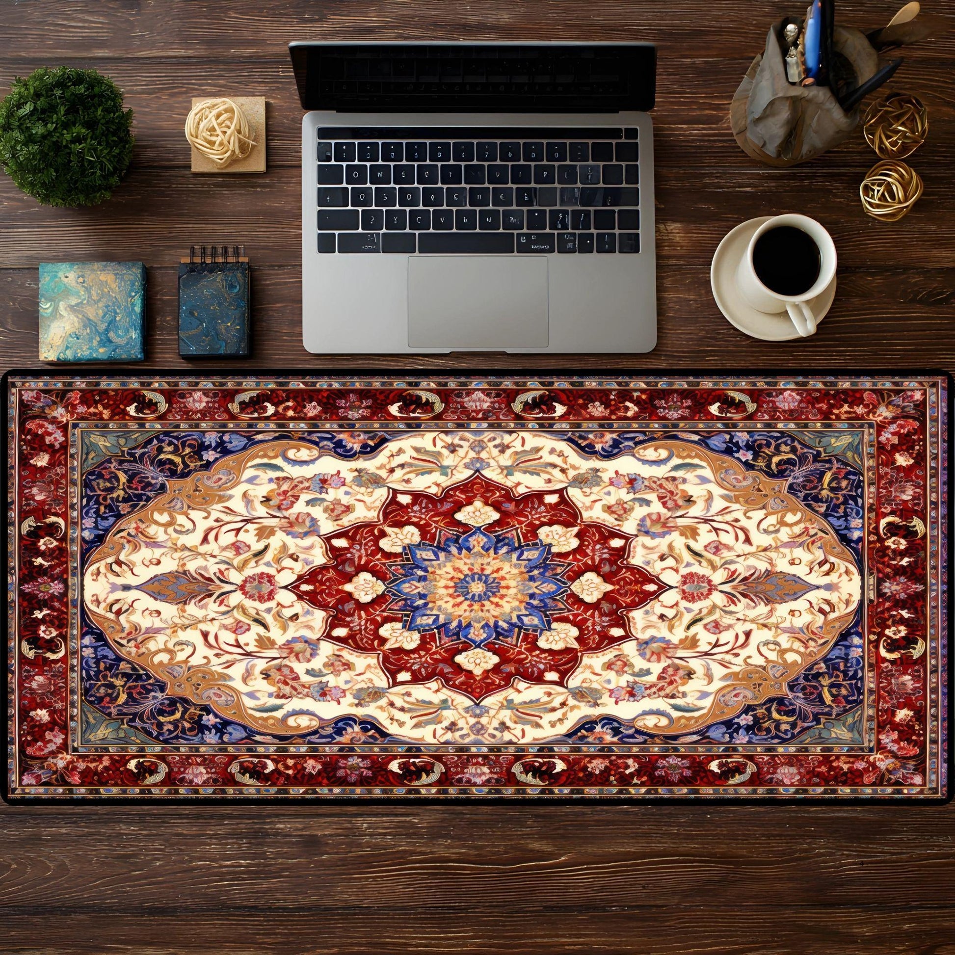 Watercolor Persian Rug Desk Pad - HEYITSTRENDY