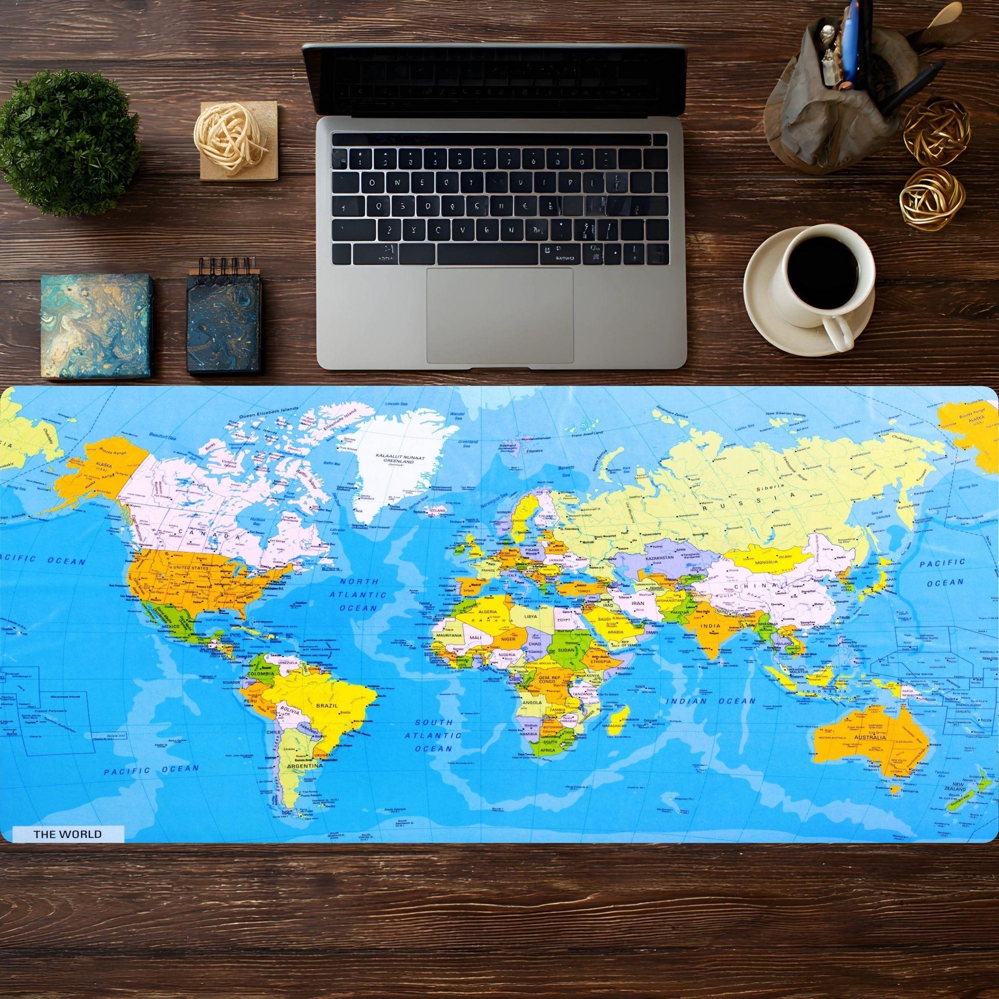 World Map Desk Pad - HEYITSTRENDY