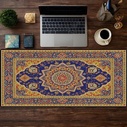 Yellow Persian Rug Desk Pad - HEYITSTRENDY