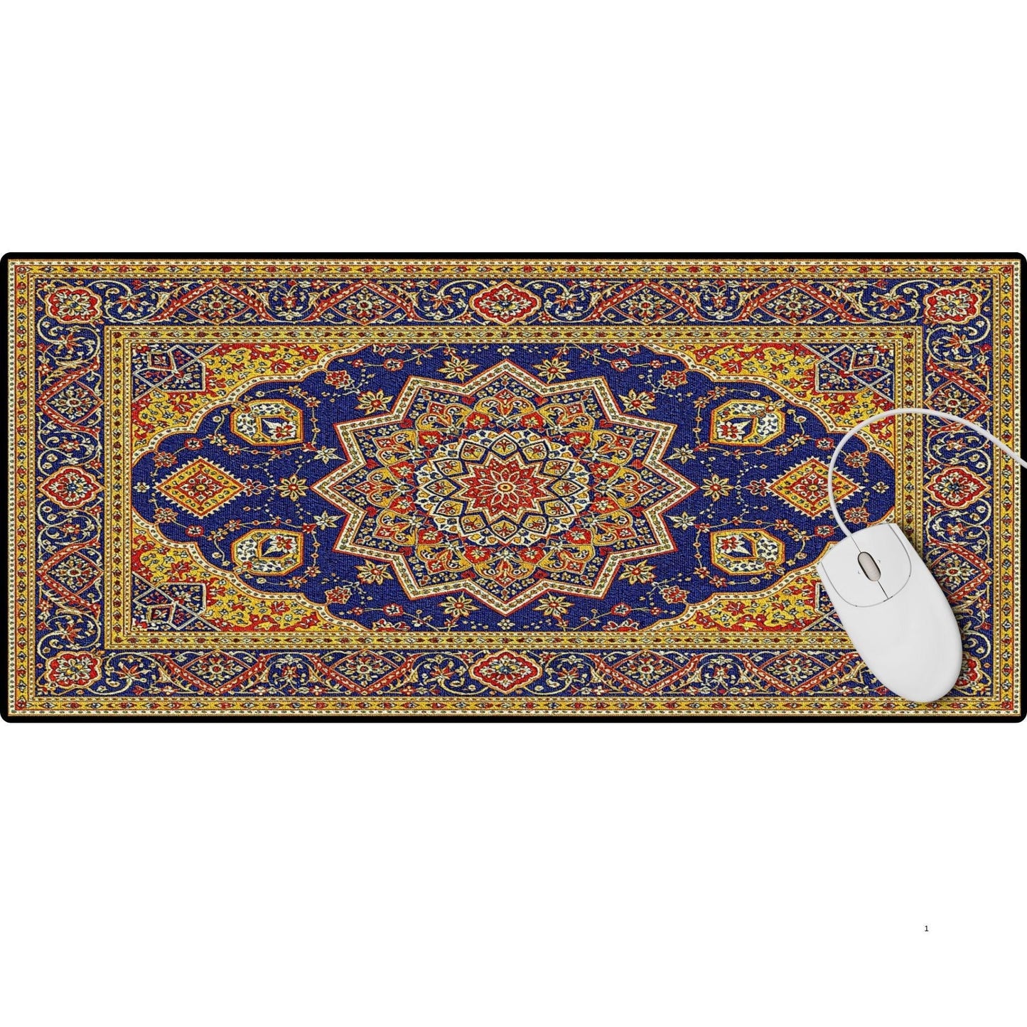 Yellow Persian Rug Desk Pad - HEYITSTRENDY