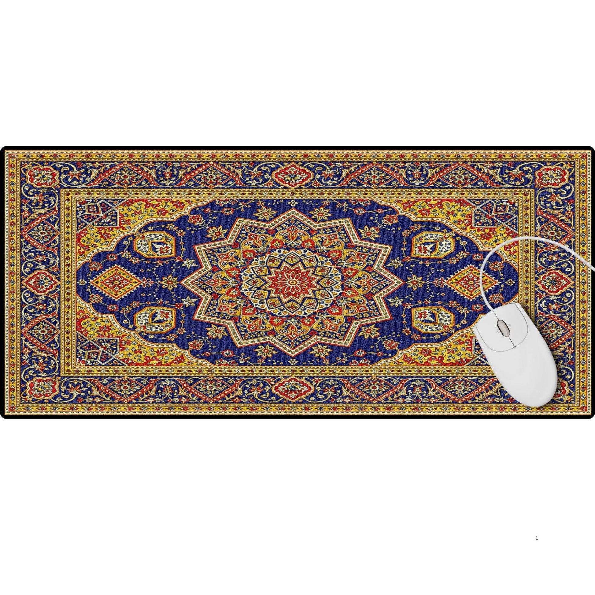 Yellow Persian Rug Desk Pad - HEYITSTRENDY